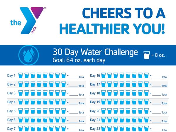 Try the 30-Day Water Challenge | YMCA of Middle Tennessee