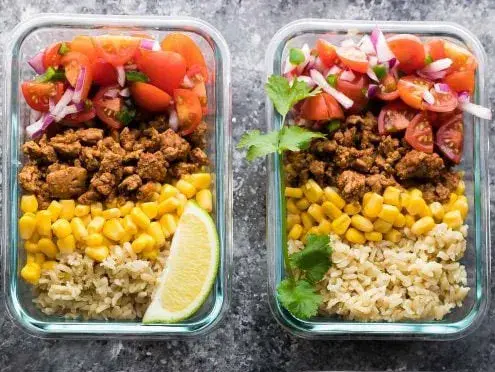 Honey Sesame Chicken Lunch Bowls - Sweet Peas and Saffron